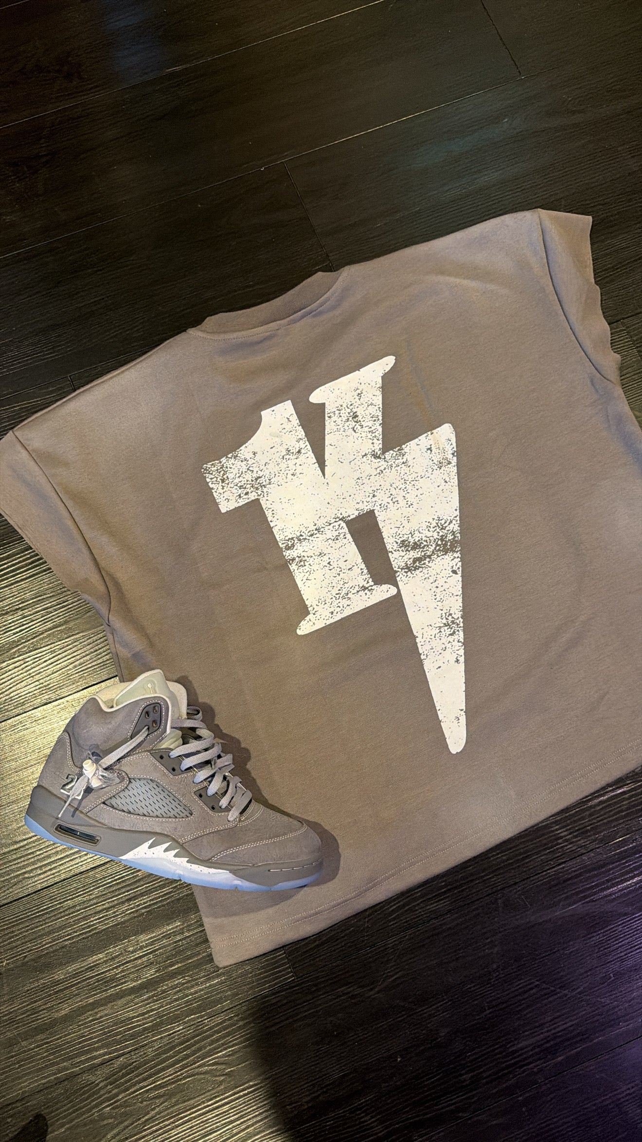 Grey 1 Of A Kind Half Sleeveless Shirt